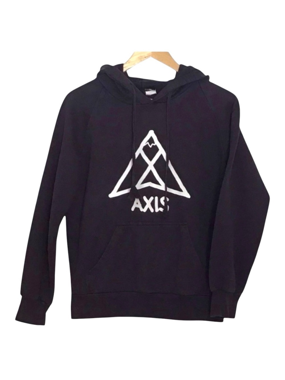 AXIS hoodie sweatshirt charcoal grey white cozy hood XS casual Streetwear